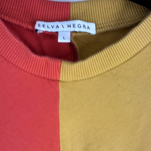 Selva Negra 2 toned top MOD orange and mustard large - Picture 4 of 4